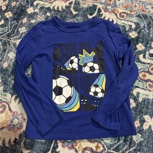 GAP Blue Long Sleeve Soccer Tee